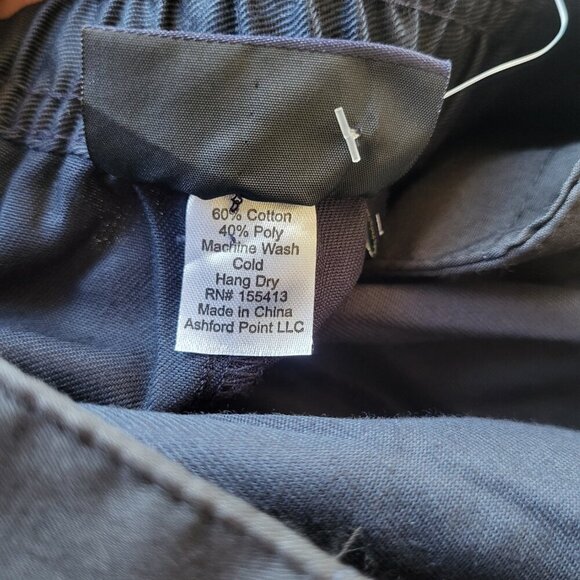 Men’s Elastic Waist Pants – Dark Blue – Size L – NWT - Picture 9 of 12